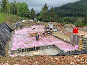 Baustellenfortschritt Projekt TIMEOUT mit FLAIR am Semmering - KW 21