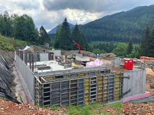 Baustellenfortschritt Projekt TIMEOUT mit FLAIR am Semmering - KW 24