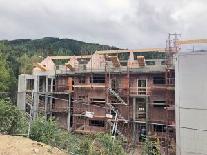 Baustellenfortschritt Projekt TIMEOUT mit FLAIR am Semmering - KW 39